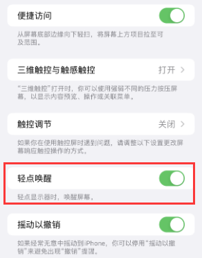 霍邱苹果授权维修站分享iPhone轻点无法唤醒怎么办 