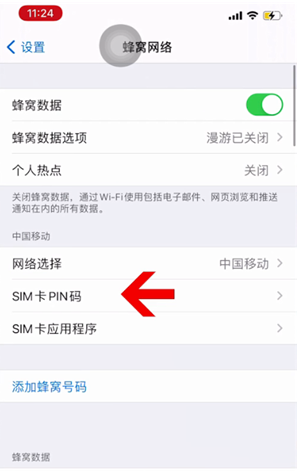 霍邱苹果14维修网分享如何给iPhone14的SIM卡设置密码 