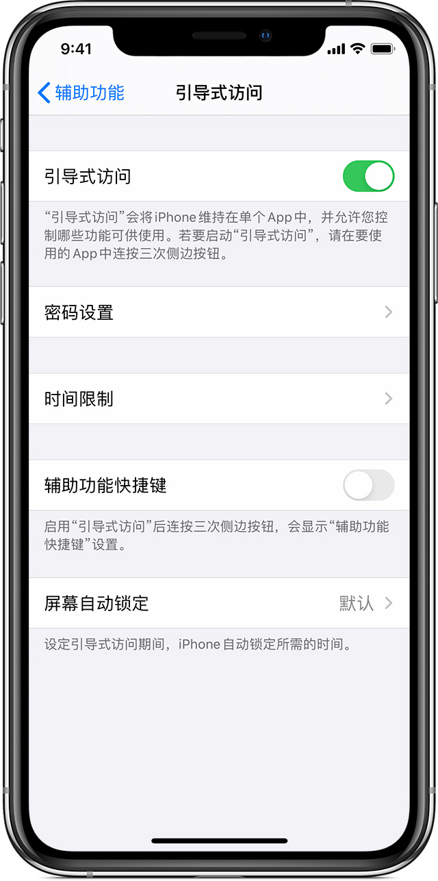 霍邱苹果手机维修分享如何在 iPhone 上退出引导式访问 